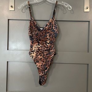 Leopard print bodysuit